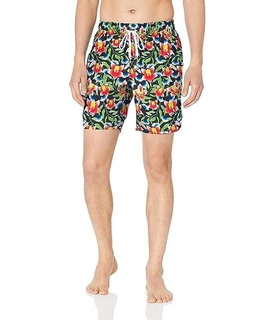 2(X)IST Mens Quick Dry Printed Board Short with Pockets
