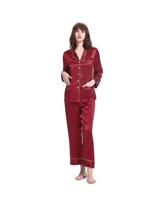 22 Momme Chic Trimmed Silk Pajamas Set