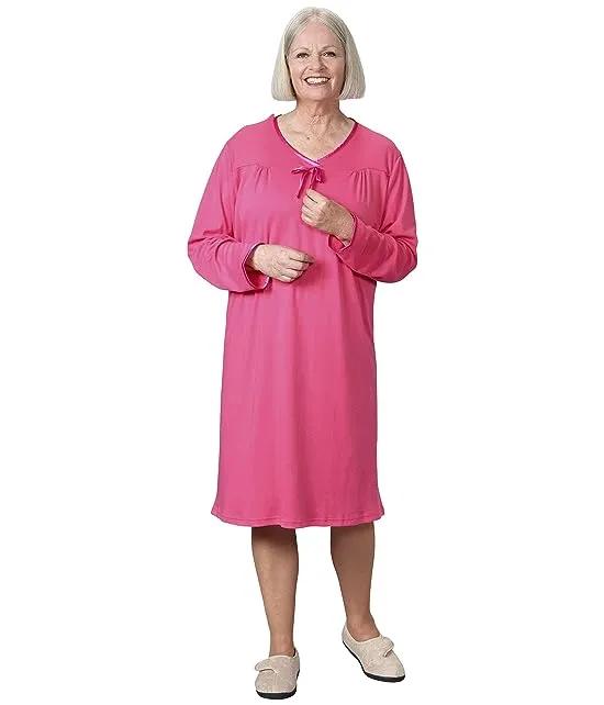 26120 Ladies Open Back Nightgown  Assisted Dressing Hospital Gown
