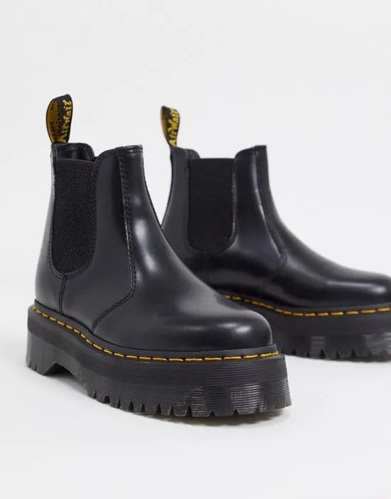 2976 flatform chelsea boots in black