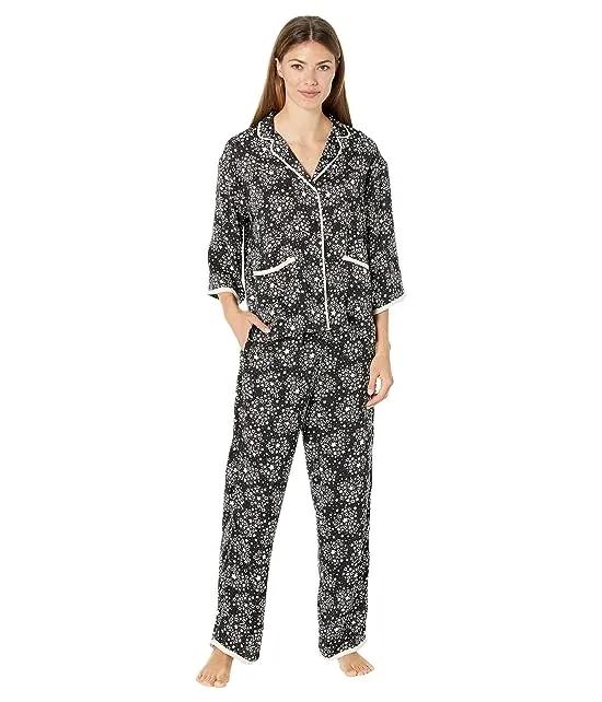 3/4 Sleeve Top Pajama Set