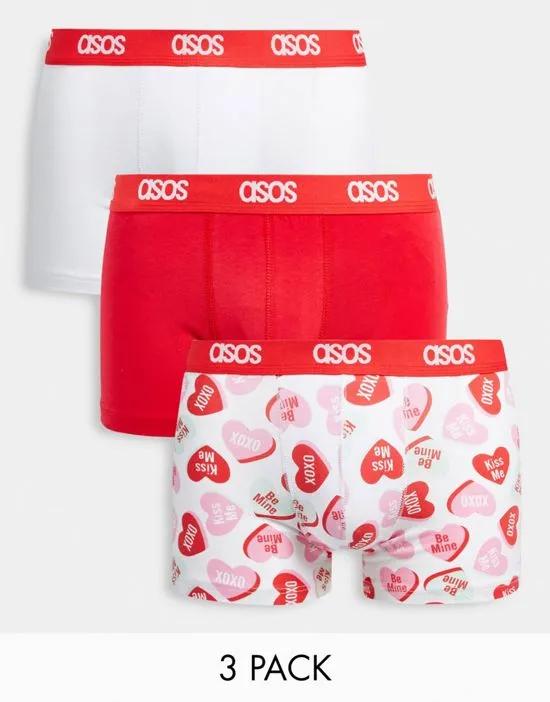 3 pack boxer briefs with print
