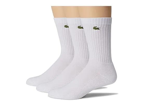 3-Pack Multicolor Solid Jersey Tube Socks