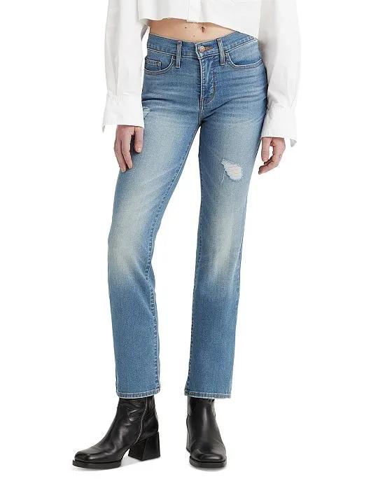 314 Shaping Slimming Straight Leg Mid Rise Jeans