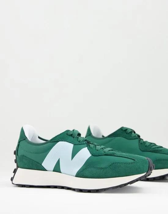 327 sneakers in green and white