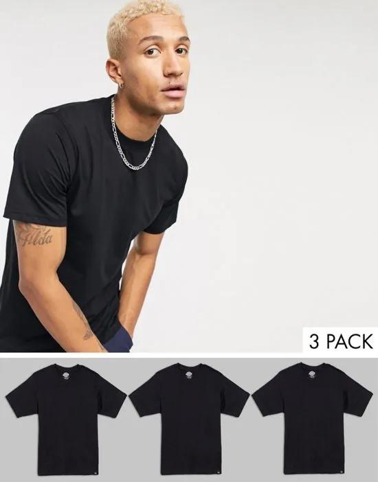 3PK t-shirt in black