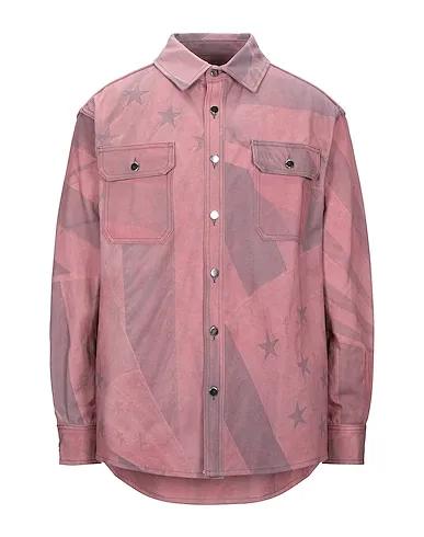 424 FOURTWOFOUR | Pink Men‘s Patterned Shirt
