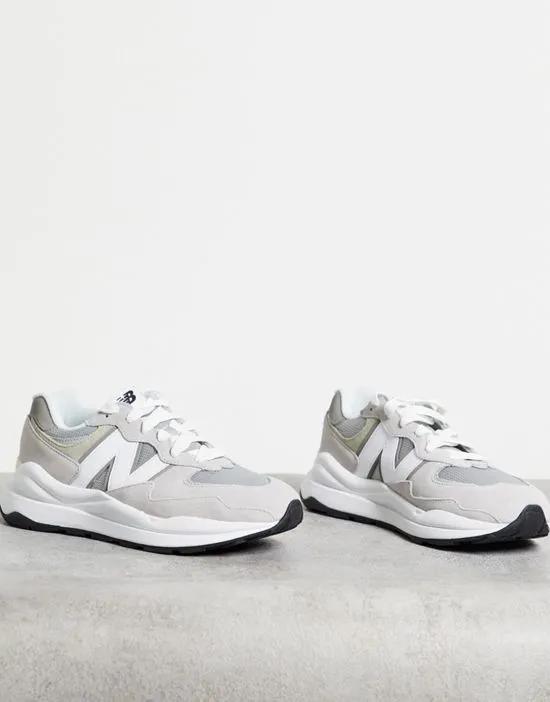 57/40 sneakers in gray