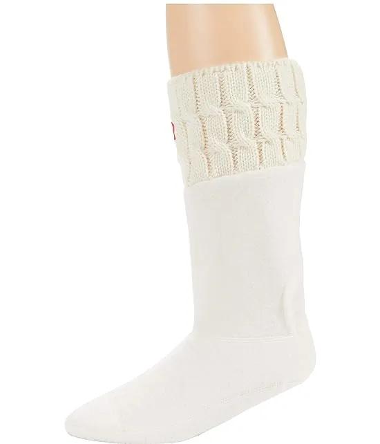 6 Stitch Cable Boot Socks - Short