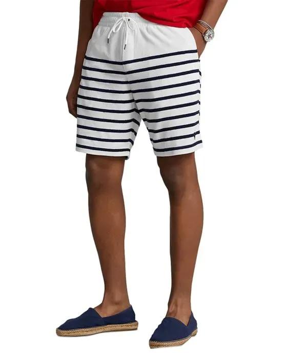7.75" Striped Terry Shorts