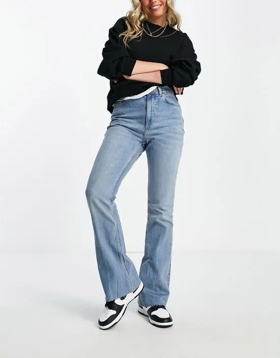 70's' flare jeans in lightwash