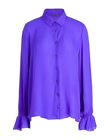 8 By YOOX | Purple Women‘s Silk Shirts & Blouses