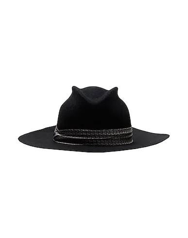 8 By YOOX WOOL FELT FEDORA HAT | Black Women‘s Hat