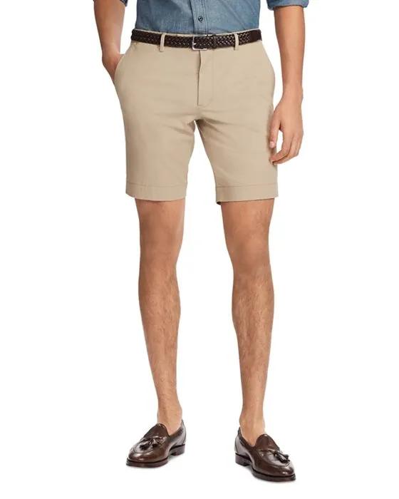 9.5-Inch Stretch Slim Fit Twill Shorts