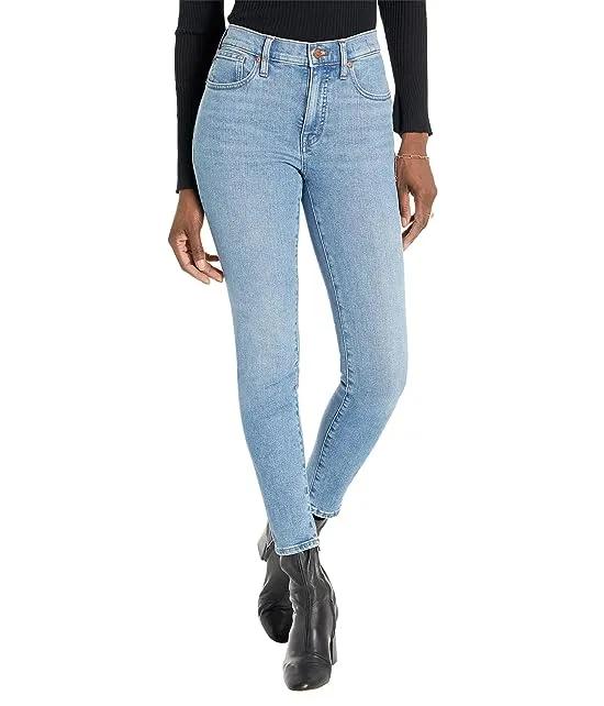 9" Mid-Rise Skinny Jeans in Cloverdale Wash