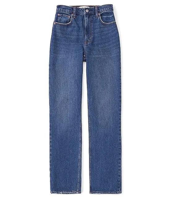 90s Ultra High-Rise Straight Jeans
