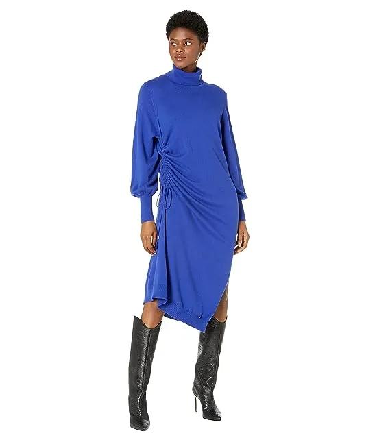 Aavvaa Knitted Dress w/ Rouched Side Detail