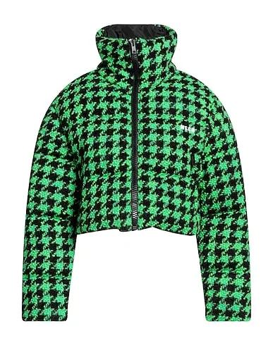 Acid green Bouclé Shell  jacket