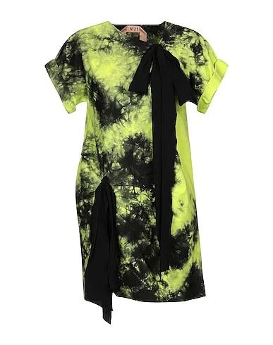 Acid green Canvas Short dress