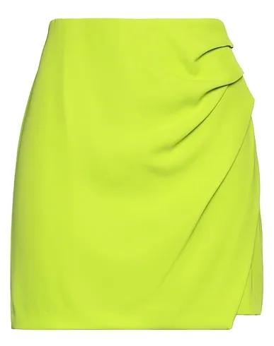 Acid green Crêpe Mini skirt