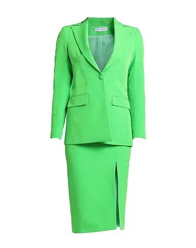 Acid green Crêpe Suit