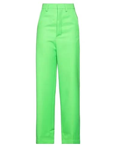 Acid green Flannel Casual pants