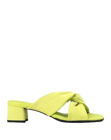 Acid green Grosgrain Sandals