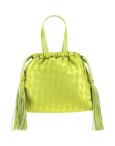 Acid green Jacquard Handbag