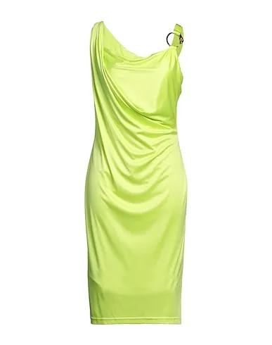 Acid green Jersey Midi dress