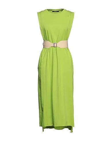 Acid green Jersey Midi dress