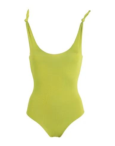 Acid green Jersey One-piece swimsuits Ginestra
