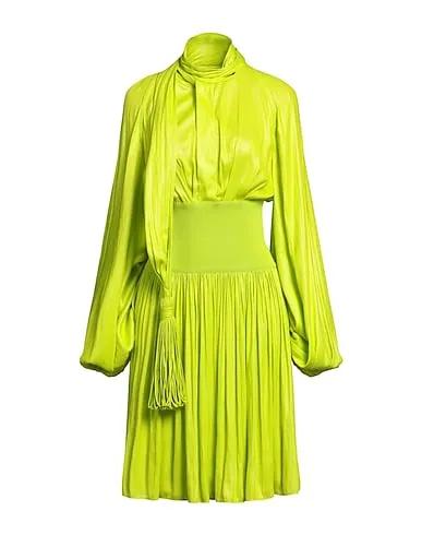 Acid green Knitted Elegant dress