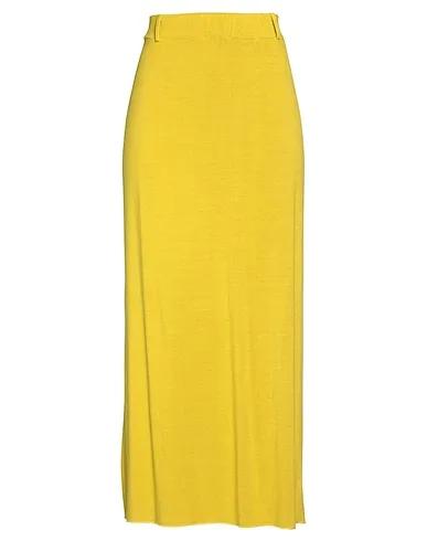Acid green Knitted Maxi Skirts