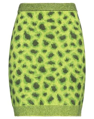 Acid green Knitted Mini skirt