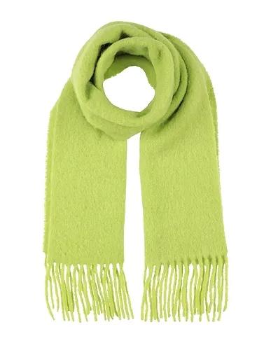 Acid green Knitted Scarves and foulards