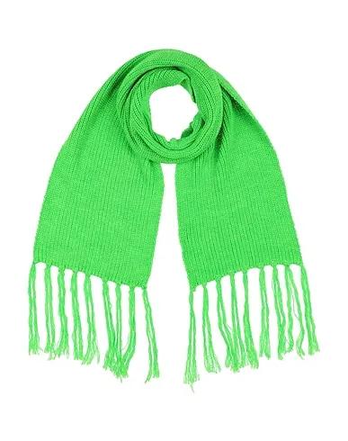 Acid green Knitted Scarves and foulards