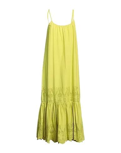 Acid green Lace Long dress