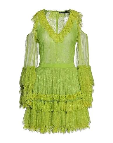 Acid green Lace Short dress