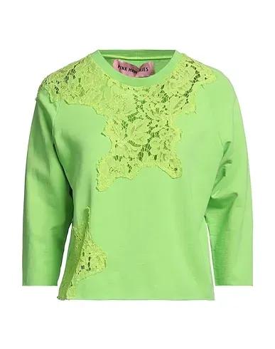 Acid green Lace Sweatshirt