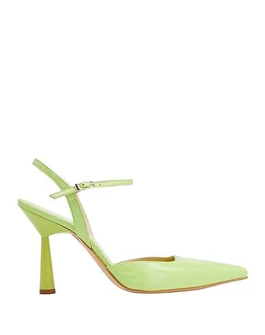 Acid green Leather Pump POLISHED LEATHER LOAFERS

