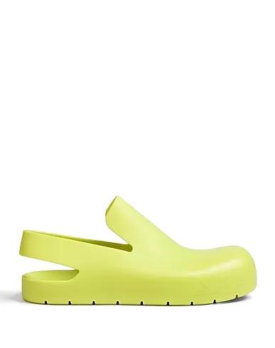 Acid green Mules and clogs