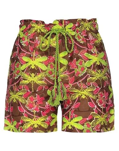 Acid green Plain weave Shorts & Bermuda