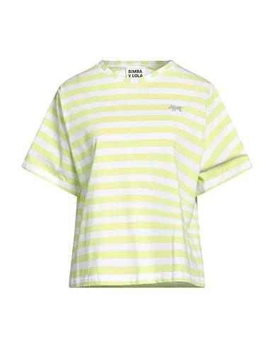 Acid green Plain weave T-shirt
