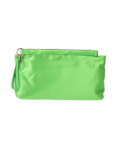 Acid green Satin Handbag