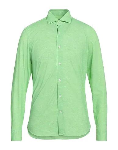 Acid green Synthetic fabric Patterned shirt