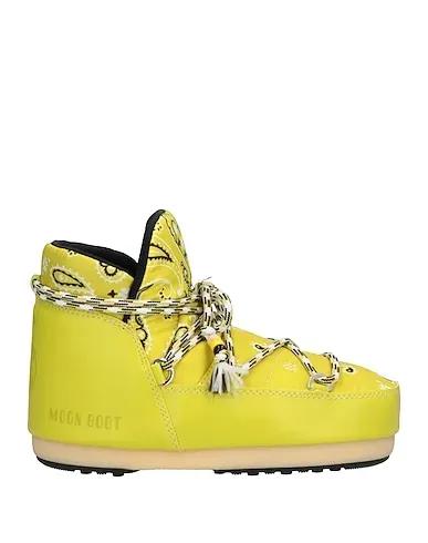 Acid green Techno fabric Ankle boot
