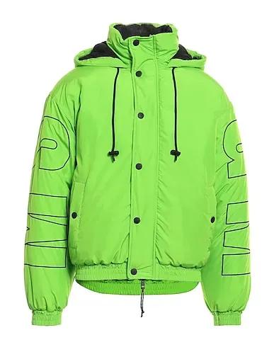 Acid green Techno fabric Shell  jacket
