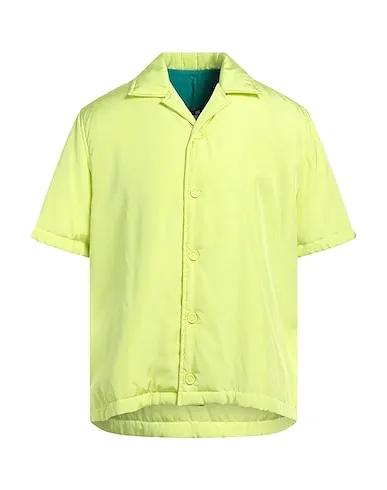 Acid green Techno fabric Solid color shirt