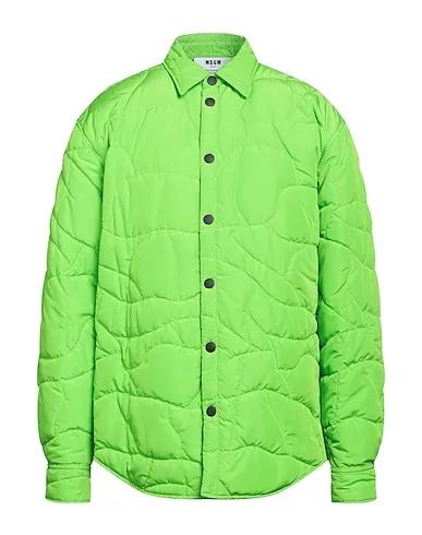 Acid green Techno fabric Solid color shirt