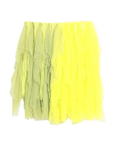 Acid green Tulle Mini skirt